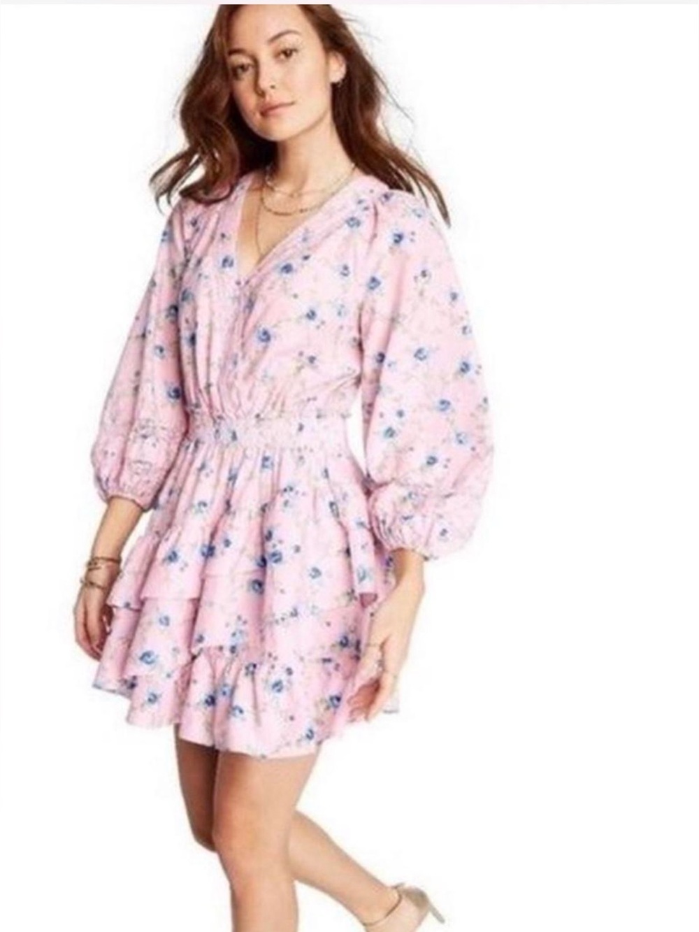 LoveShackFancy x Target Esme Floral Wrap Mini Dress XS